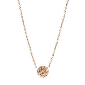 Fossil- “Rose gold- Tiny Disk Pendant”